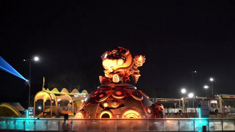 Festival impresionant de lumini în Beijing