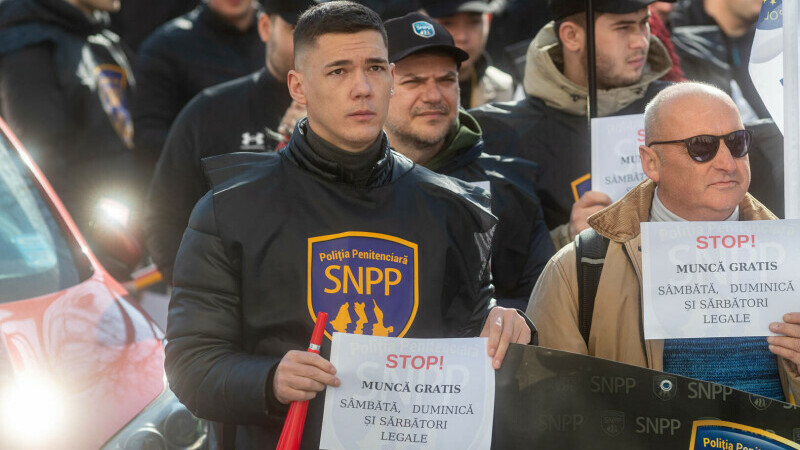 Protest angajați penitenciare