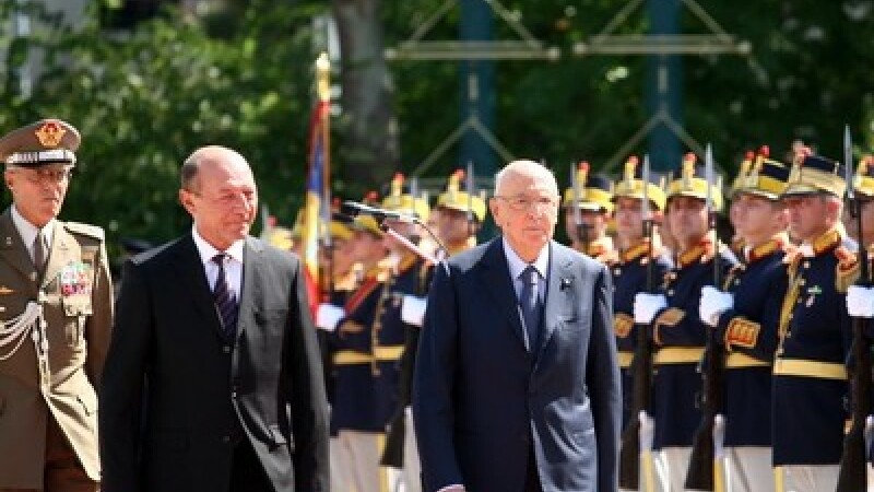 Traian Basescu si Giorgio Napolitano