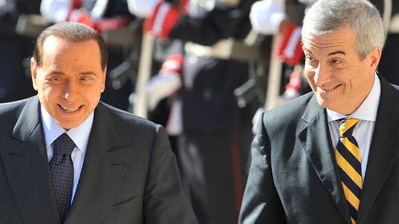Silvio Berlusconi si Calin Popescu Tariceanu