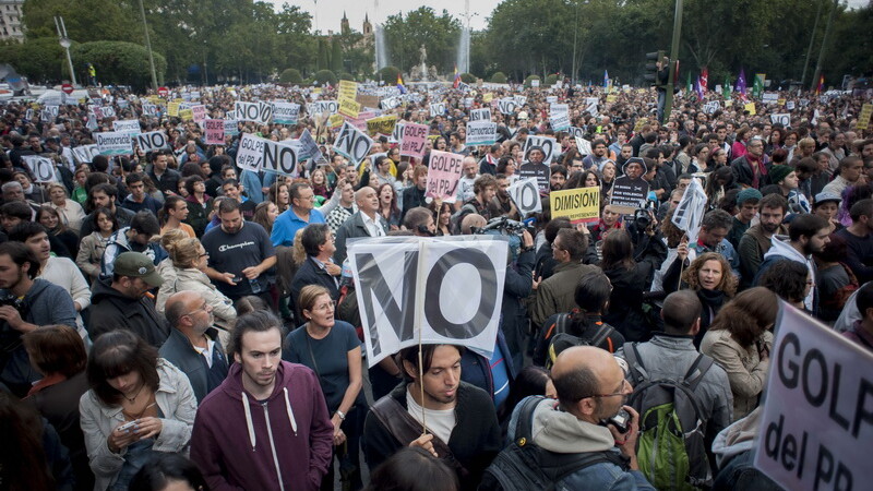 proteste Spania, Madrid