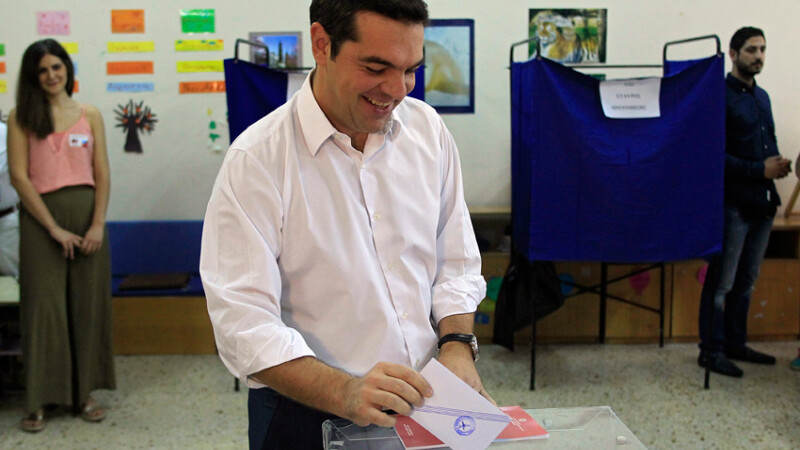 Alexis Tsipras voteaza