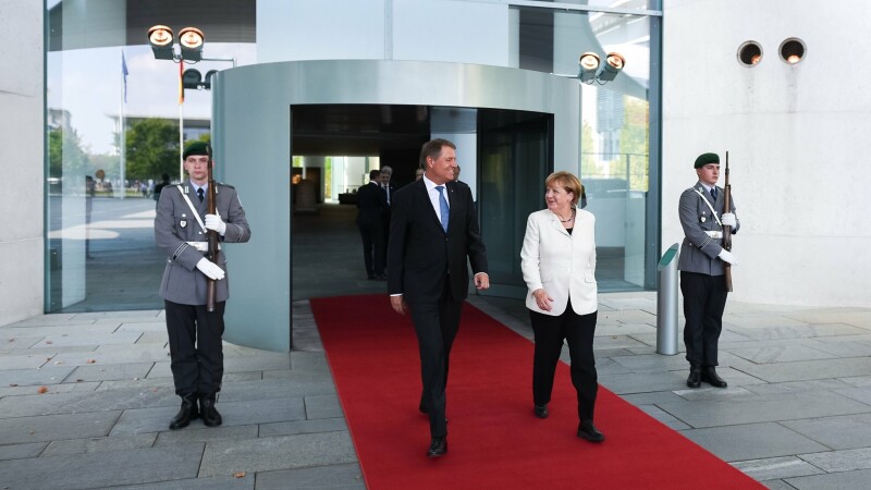 Klaus Iohannis si Angela Merkel