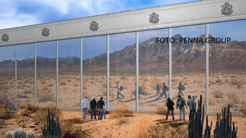 proiect Penna group pentru zidul lui Trump