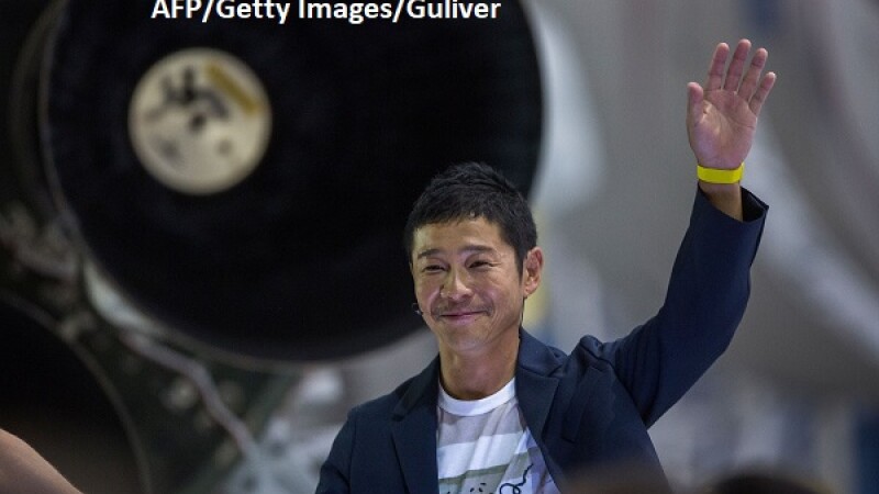 Yusaku Maezawa, primul turist spatial - AFP/Getty