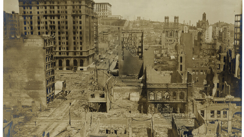 Imagini rare cu dezastrul produs de cutremurul devastator din 1906, din San Francisco