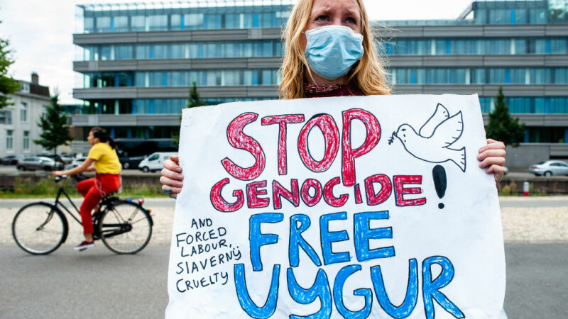 Protest față de persecuțiile asupra Uigurilor