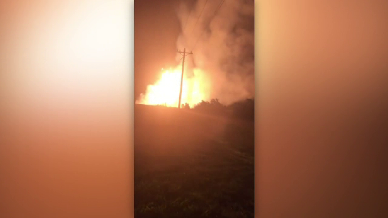 Explozie uriașă în Oklahoma. Flăcările s-au înălțat până la 50 de metri