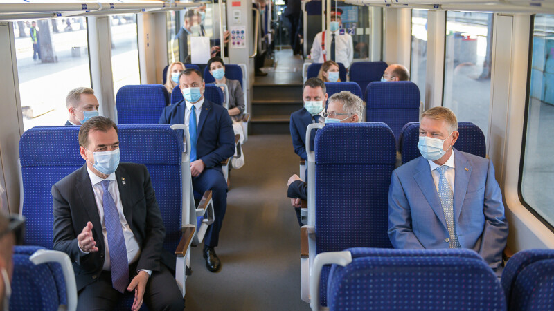 Klaus Iohannis, Ludovic Orban, tren