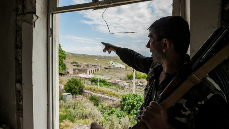 Soldat în Nagorno-Karabah