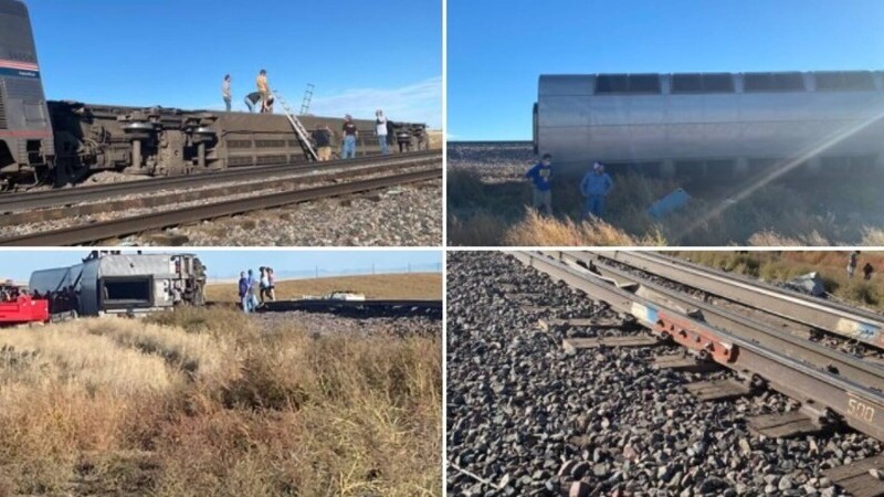 VIDEO. Un tren în care se aflau 160 de persoane a deraiat în SUA. Cel puțin trei oameni au murit