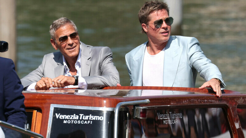 Brad Pitt şi George Clooney