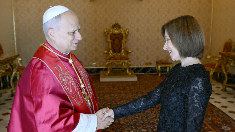 Maia Sandu Papa Leon