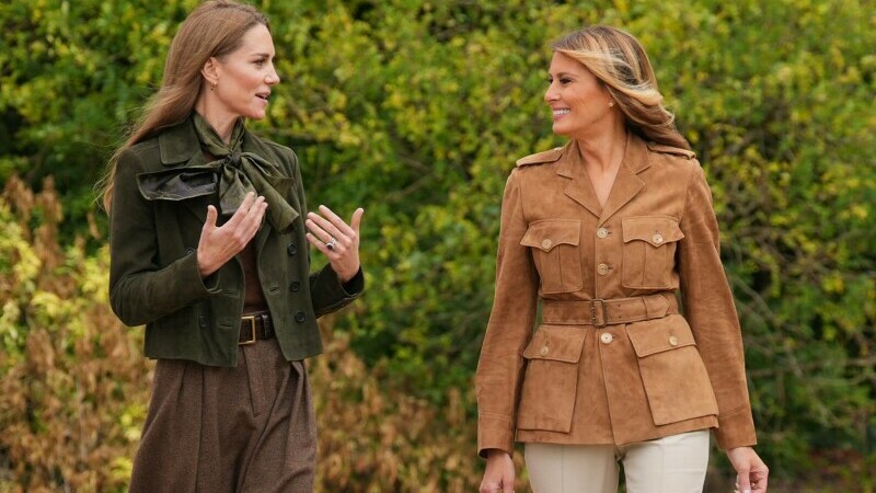 Kate Middleton și Melania Trump, apariție memorabilă la Castelul Windsor