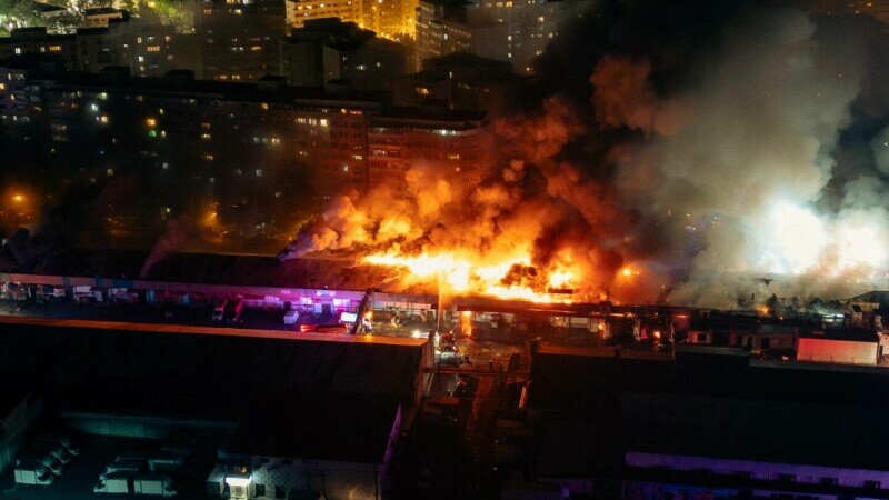 Incendiu la un depozit din Sectorul 2 al Capitalei