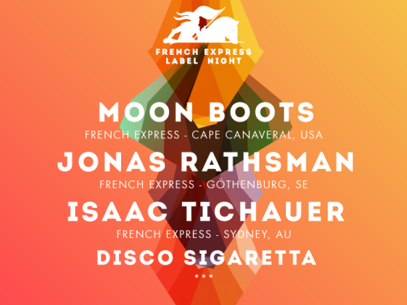 Isaac Tichauer, Moon Boots, Jonas Rathsman, Disco Sigaretta