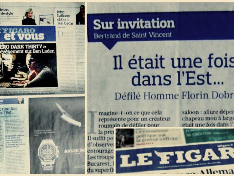 Le Monde si Le Figaro il lauda pe designerul roman Florin