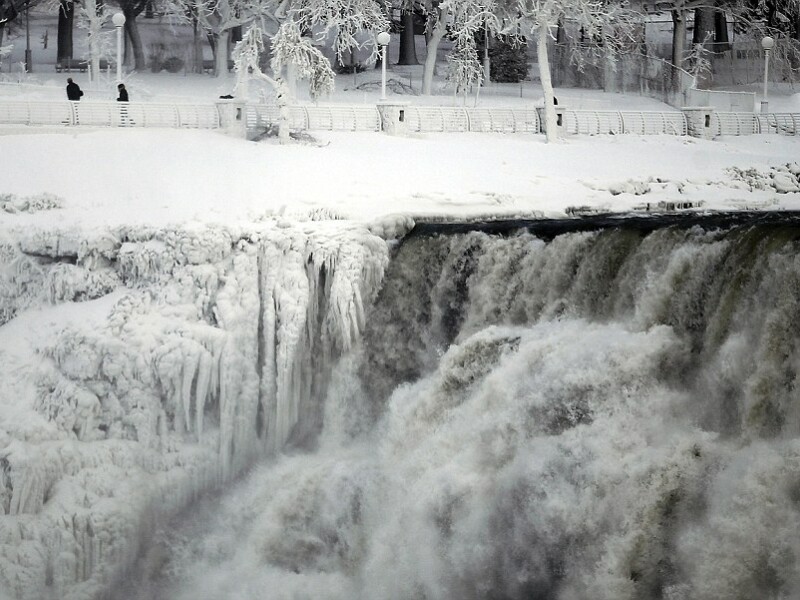 Cascada Niagara, inghet