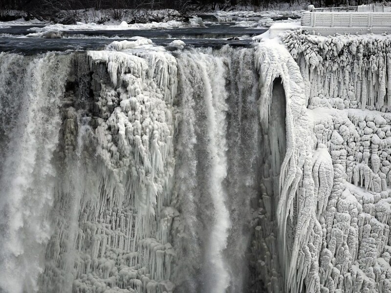 Cascada Niagara, inghet