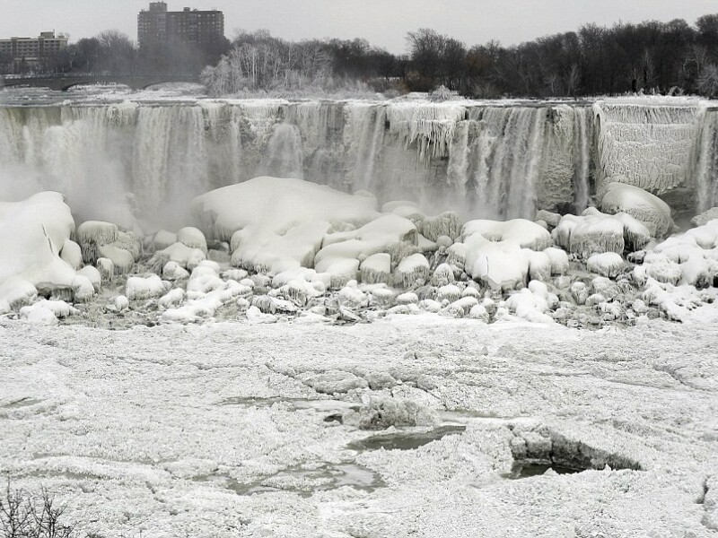Cascada Niagara, inghet