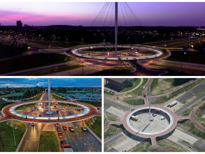 bird's-eye view Hovenring Eindhoven