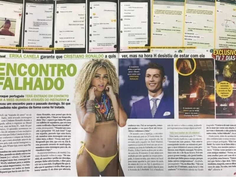 Miss Bumbum l-a dat in vileag pe Cristiano Ronaldo! Mesajul pe care i l-a trimis jucatorul pe WhatsApp