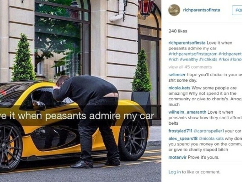 Copiii bogati de pe Instagram au de acum rivali chiar in...parintii lor. A aparut contul Rich Parens of Insta