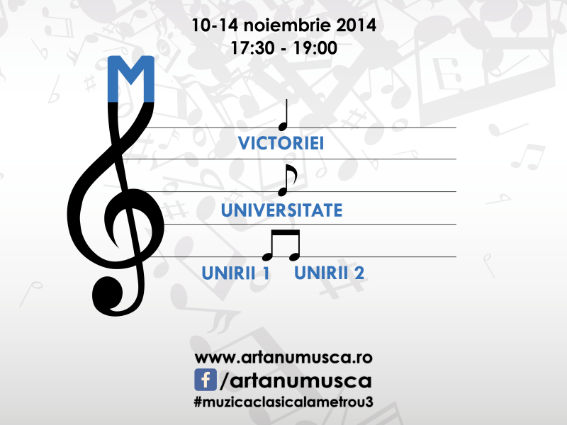 Muzica clasica la metrou, editia a 3-a - Metrou Statia Piata Unirii 2