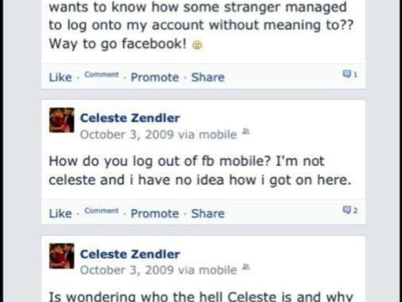 A descoperit ca cineva s-a logat pe contul lui de Facebook