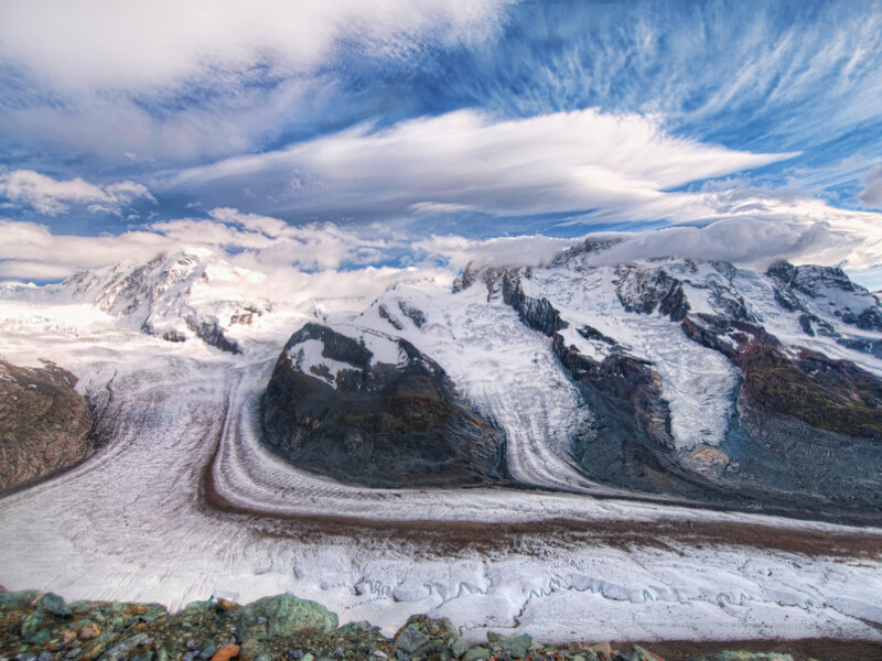 Glaciers in the Alps