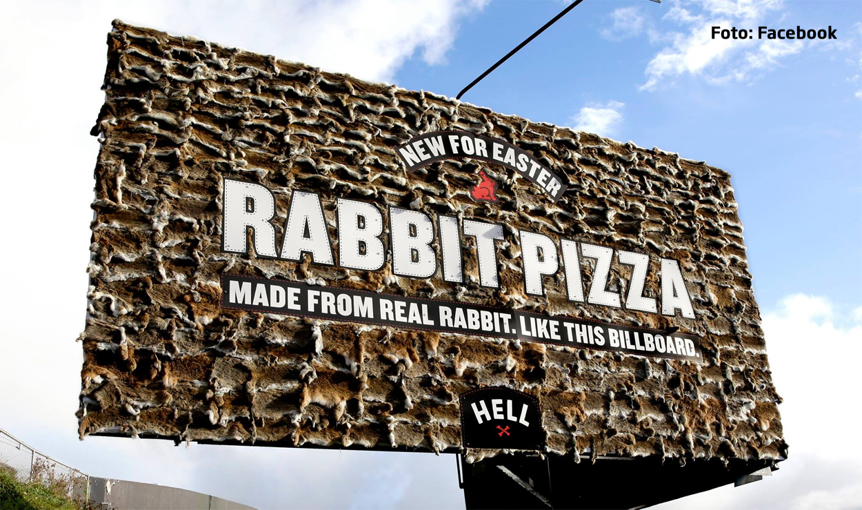 Pizzeria groazei: au ucis sute de iepuri pentru o reclama si se lauda ca fac livrari printr-un vampir transilvanean