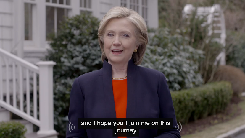 Hillary Clinton si-a anuntat candidatura la investitura prezidentiala in 2016: 