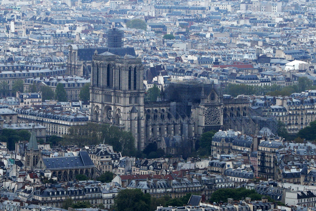 Imagini spectaculoase, filmate din dronă. VIDEO: cum arată acum catedrala Notre Dame