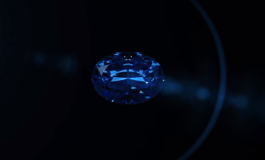 Diamant albastru uriaş, găsit în Africa. 