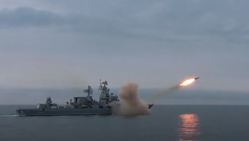 VIDEO. Rusia a lansat, pentru prima dată, o rachetă supersonică Vulkan în Marea Neagră