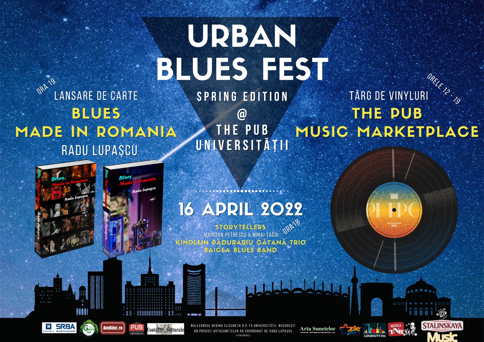 ”Urban Blues Fest”, festival de blues în București. Se lansează cartea ”Blues Made in Romania”