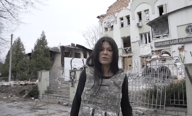Ruslana ajută ucrainenii afectați de război. Artista a filmat imagini înfiorătoare în orașul Borodianka. VIDEO