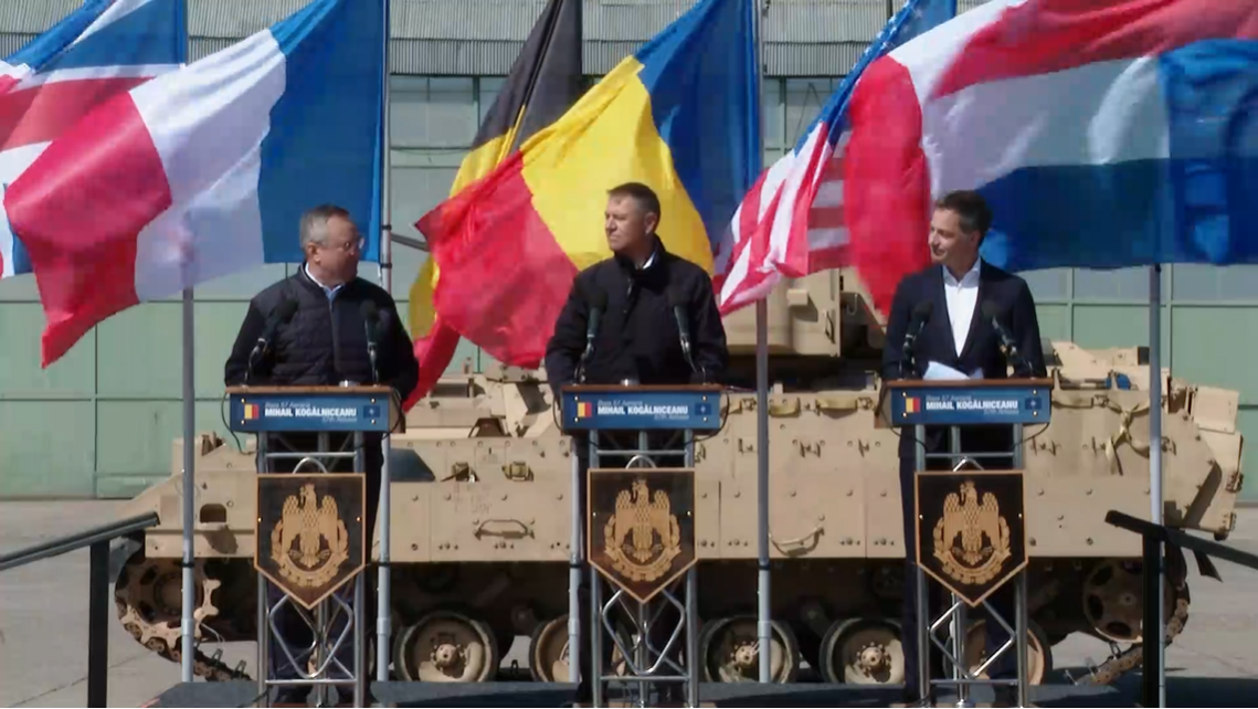 Iohannis și premierul Belgiei, la Baza Kogălniceanu: ”Un atac asupra unuia din noi este un atac asupra tuturor”
