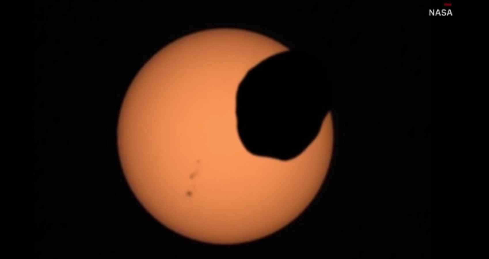 Eclipsă solară spectaculoasă, surprinsă de roverul Perseverance de pe Marte