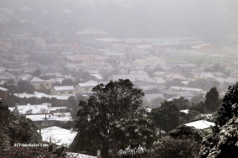 Prima ninsoare in capitala Noii Zeelande, dupa 35 de ani. Drumuri, aeroporturi si scoli - inchise