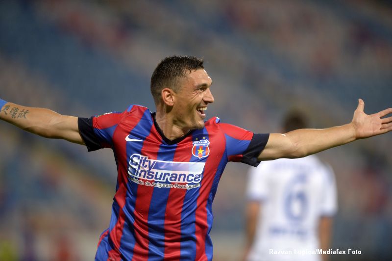 Steaua a invins Pandurii cu scorul de 6-0. Toate golurile echipei lui Galca au fost marcate de Claudiu Keseru