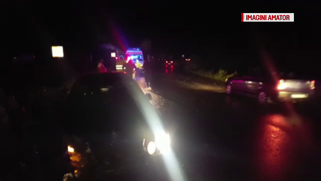 Carambol pe DN7: un șofer bulgar a izbit un TIR