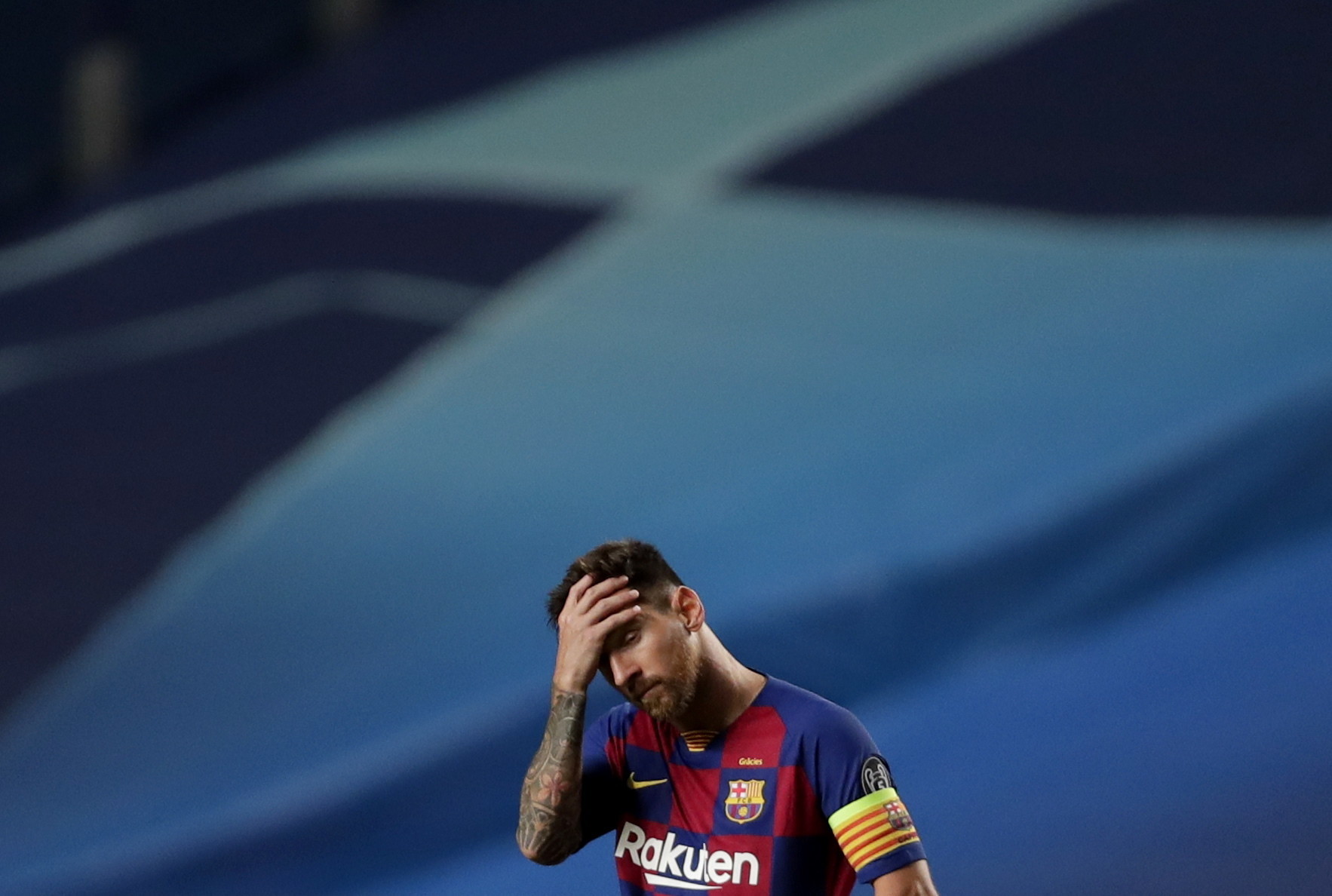 Imaginea care face înconjurul lumii. Cum a fost surprins Messi în vestiar, după dezastrul cu Bayern - Imaginea 2