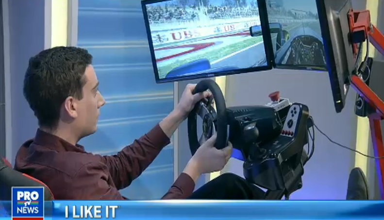 Doi romani au pus pe roate un simulator auto cu cele mai tari senzatii pentru pasionatii de curse