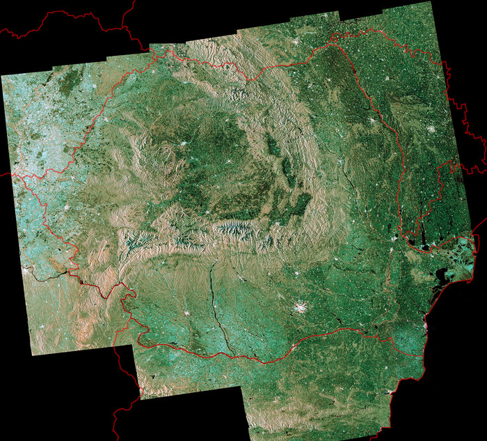 Imaginea saptamanii la Agentia Spatiala Europeana: Cum arata Romania vazuta din satelit