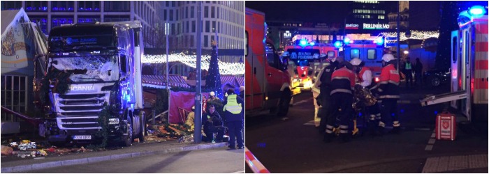 Atentat in Berlin. Un camion a intrat in multime, la un targ de Craciun: 9 morti si 50 de raniti. Soferul a fost arestat