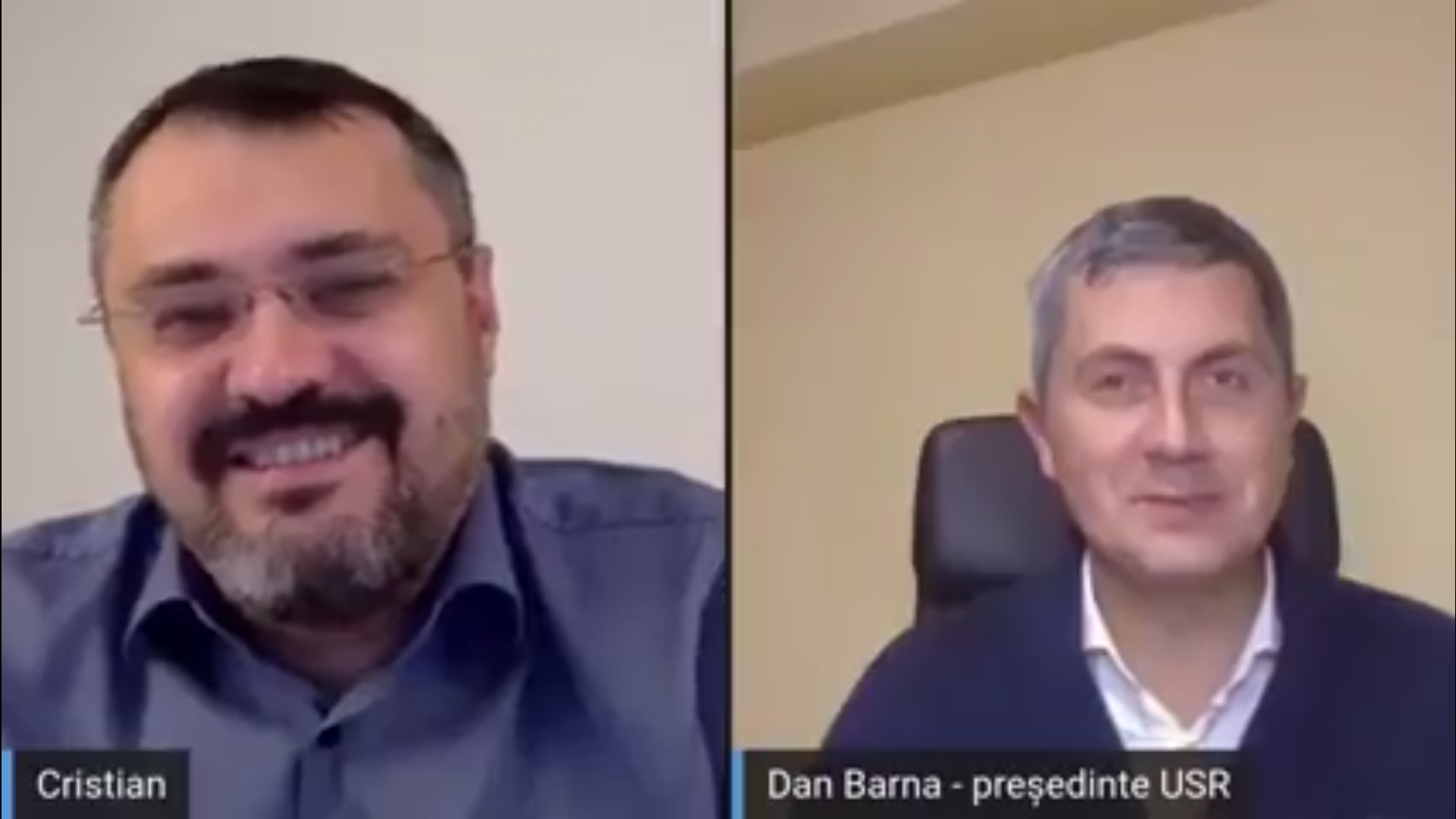 VIDEO. O discuție filmată între Dan Barna și Cristian Ghinea a stârnit reacții dure în USR