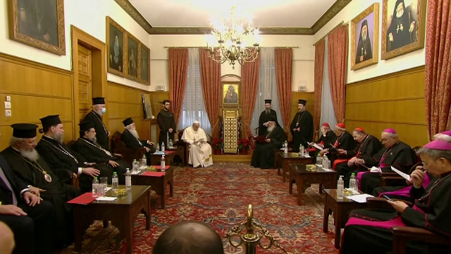 Papa Francisc le-a cerut iertare ortodocşilor pentru nedreptăţile la care au fost supuşi de către catolici