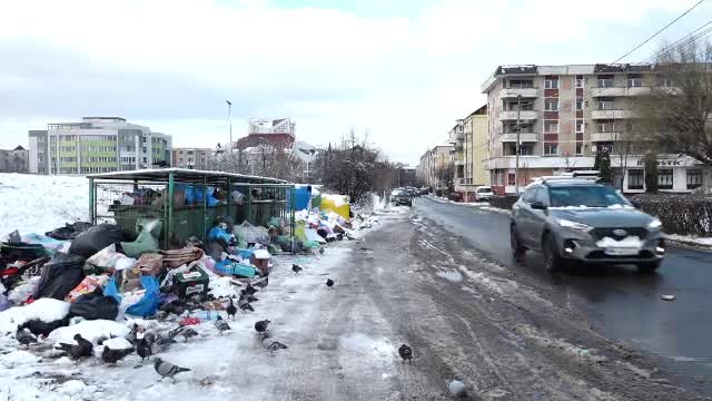 Orașul Baia Mare e sufocat de gunoaie: 
