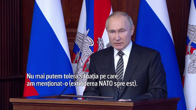 Vladimir Putin amenință că va da ”un răspuns militar” la ”acțiunile agresive ale Occidentului”: ”Situația s-a tot înrăutățit”